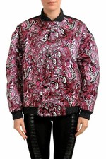 Just Cavalli Women's Multi-Color Lightly Insulated Bomber Jacket US S IT 40