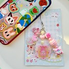 My melody double sided tassel acrylic phonecharm phonestrap keychain