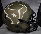 Nico Collins Autographed Houston Texans STS Authentic Helmet Beckett COA