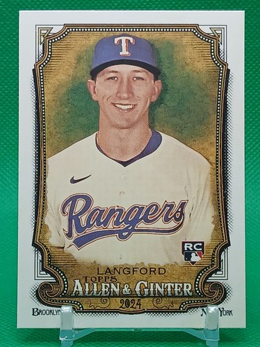 Wyatt Langford RC 2024 Topps Allen & Ginter #278 Texas Rangers Rookie  - Picture 1 of 9
