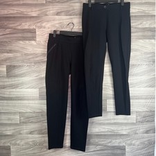 Betabrand Pants Womens Medium Black Stretch Pull-On Leggings Classic Lot of 2