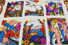 Handmade Appliqued / Embroidery Cotton Quilt  87"  x   67" — photo 4