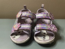Disney Frozen Light Up Sandals Shoes Girls Size 7 - Used
