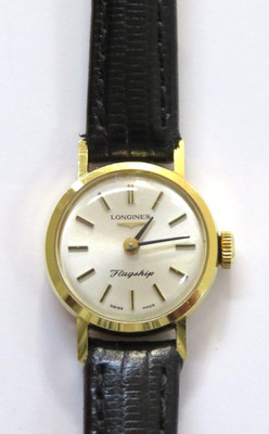 Longines Flagship Damenarmbanduhr 18K 750 Gold Handaufzug Vintage Swiss Made
