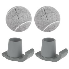 Tennis Balls for Walkers Pre Cut, Walker Skis Glides for Folding Walkers Grey-4
