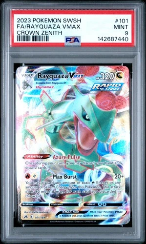 Rayquaza VMAX #101 Crown Zenith Mint PSA 9