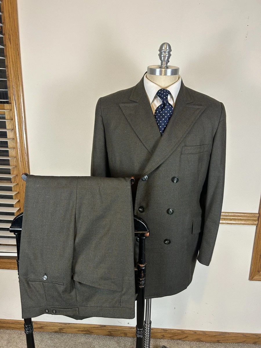 vintage double breasted suit products for sale | eBay