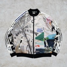 Adidas Originals Farm Rio Tropical Abstract Print Track Jacket Womens UK10 Small