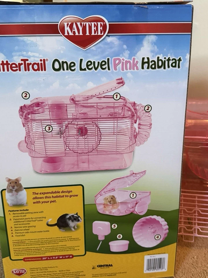 Kaytee CritterTrail One Level Habitat - para hámsters, jerbos y ratones, nuevo Foto 2 de 4