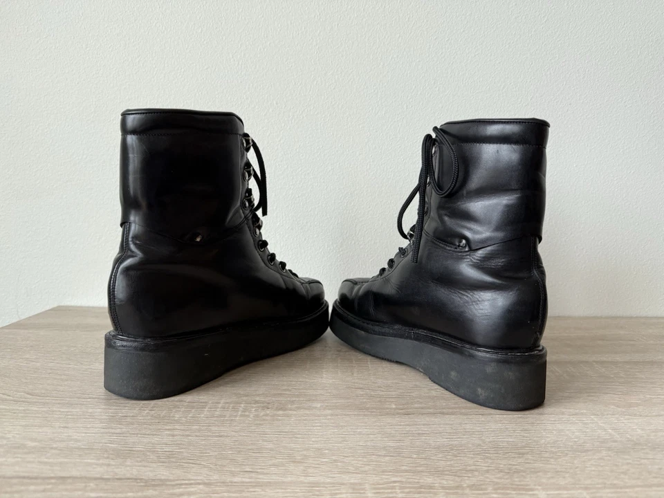 Botas de Combate Militar Paraboot De Colección Para Saut 38 Francia Negro Encaje al Tobillo Foto 4 de 4