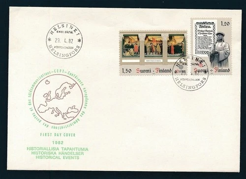 D465417 Finland FDC Europa CEPT 1982 History