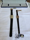 Seiko Lassase Vintage Quartz Movement Watches Pair Men Women