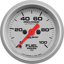 Auto Meter 4363 Ultra-lite Electric Fuel Pressure Gauge 2-116 52.4mm