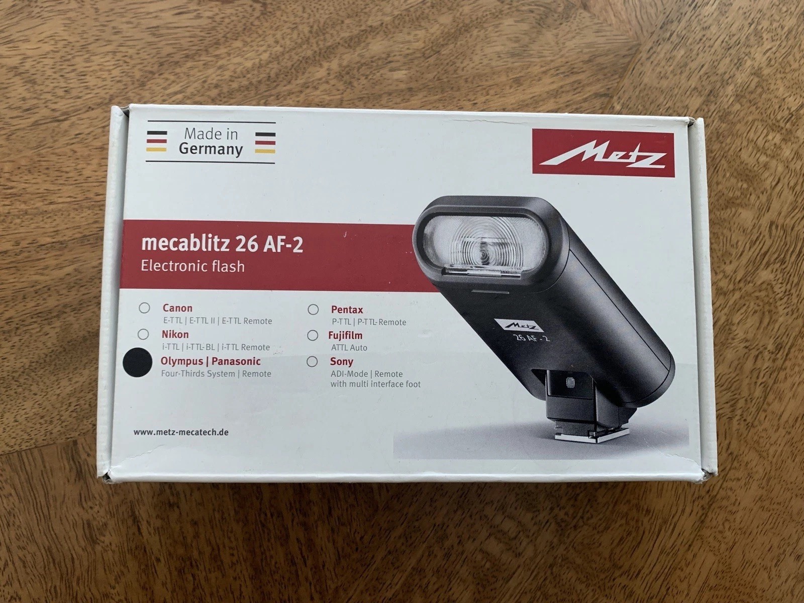 Superb Metz 26 AF-2 Flash complete - for Olympus / Lumix / Leica ( SF 26 equiv)
