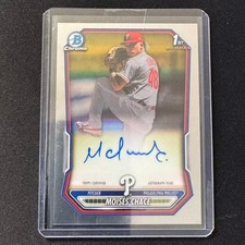 🔌IU 2026 BOWMAN CHROME BASE AUTO 1ST MOISES CHACE