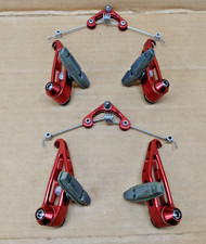 Raro set freni a sbalzo CONTROL TECH vintage rosso anodizzato CNC anni 90 mtb