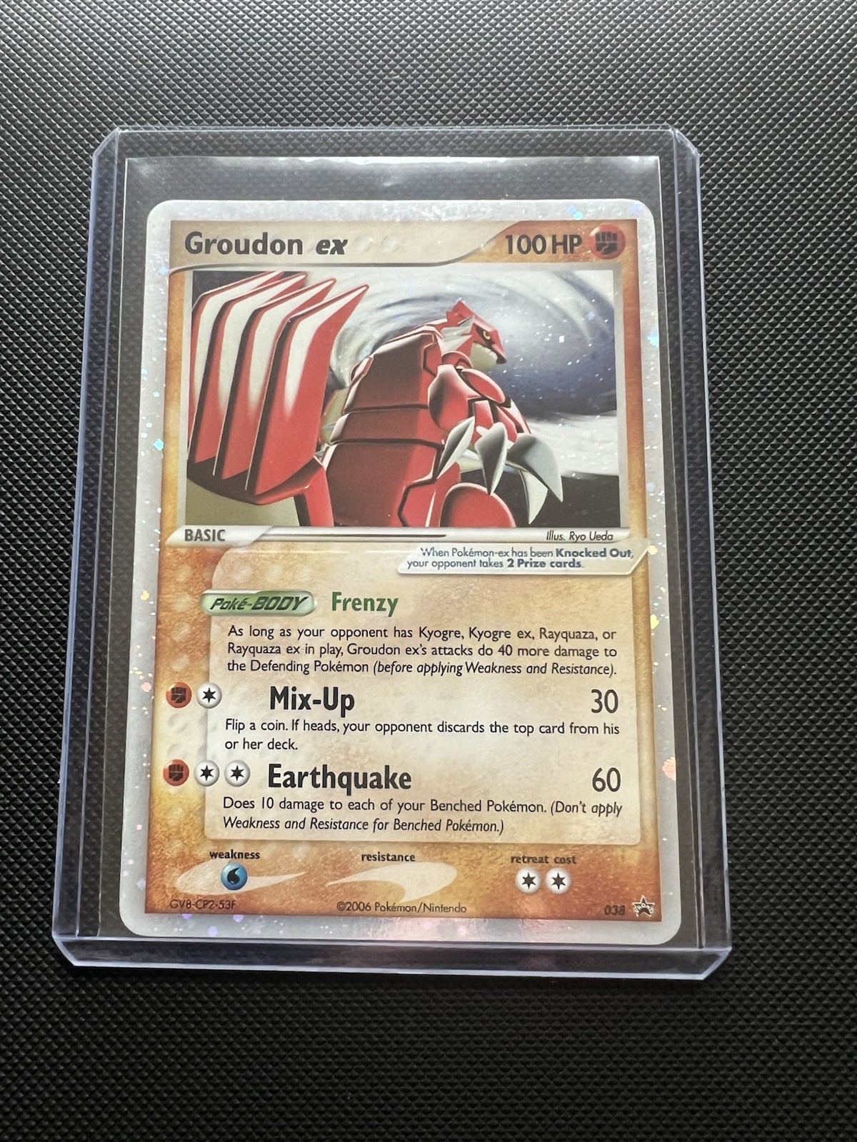 Pokemon Groudon EX Holo Black Star Promo #038 NM Very Good Condition!