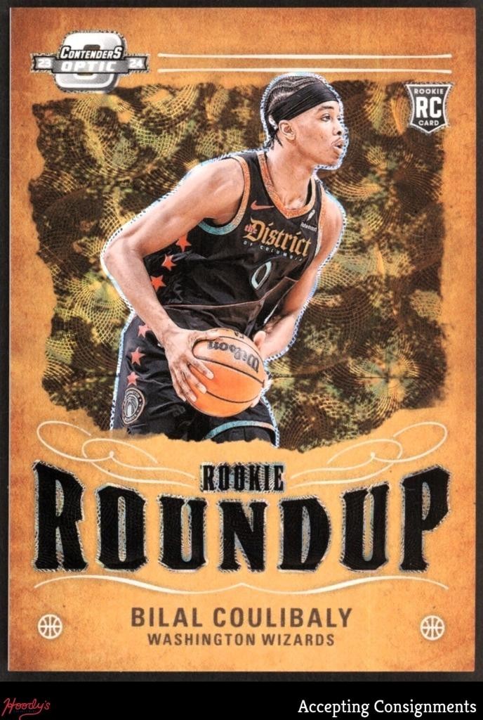 2023 Panini Contenders Optic Rookie Roundup Black White Bilal Coulibaly RC 02/25