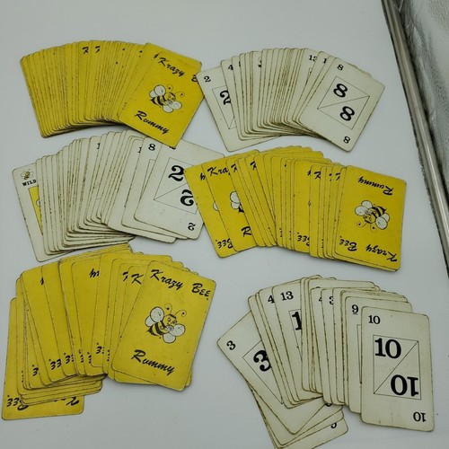 Krazy Bee Rummy Vintage 1983 Classic Card Game Complete 143 Cards 6 Indicators - Picture 4 of 12