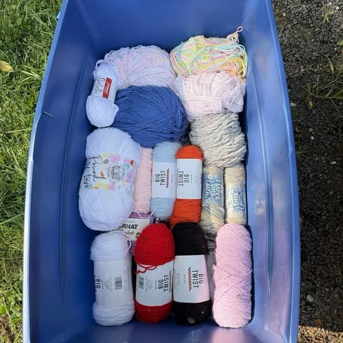 Huge crochet Lot Yarn Hooks Thread Eyes Noses Books & More image 2