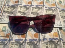 Quay Come Thru 1212 Sunglasses Purple Pink Lens Cat 3 Women's Free Shipping