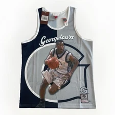 Mens Mitchell & Ness Allen Iverson Georgetown NCAA Sublimated Player Tank Shirt