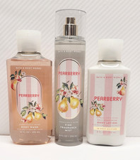 Bath Body Works - PEARBERRY - Body Wash, Fragrance Mist Lotion - 3 pc Set