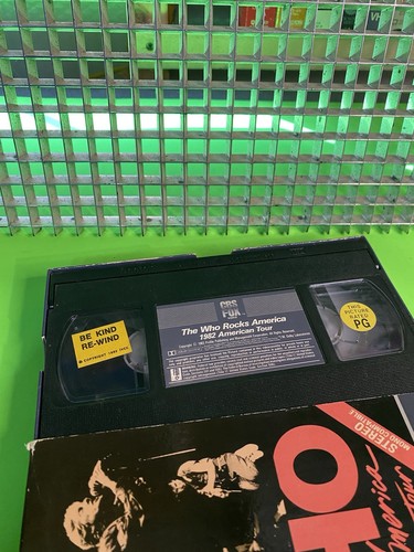 The Who Rocks America 1982 American Tour VHS CBS/FOX Drawer Box 1st Release 122 - Picture 4 of 4