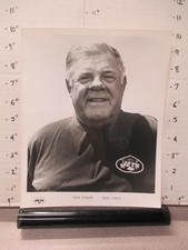 sports photo 1980s Weeb EWBANK football NY Jets head coach