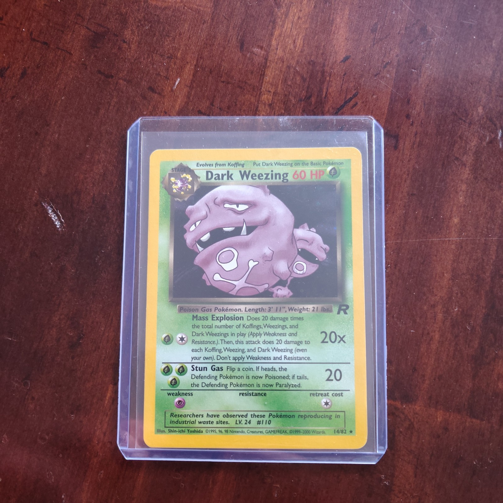 Dark Weezing 31/82 NM Team Rocket Regular Rare Unlimited Pokémon TCG Near Mint
