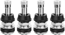 TR416 Valve Stem, 4 Pack Premium Metal Tire Stems for Tubeless Tires,... 