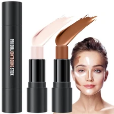 evpct 2In1 Cream Contour Stick Contouring Concealer Sticks Makeup Face Cream ...