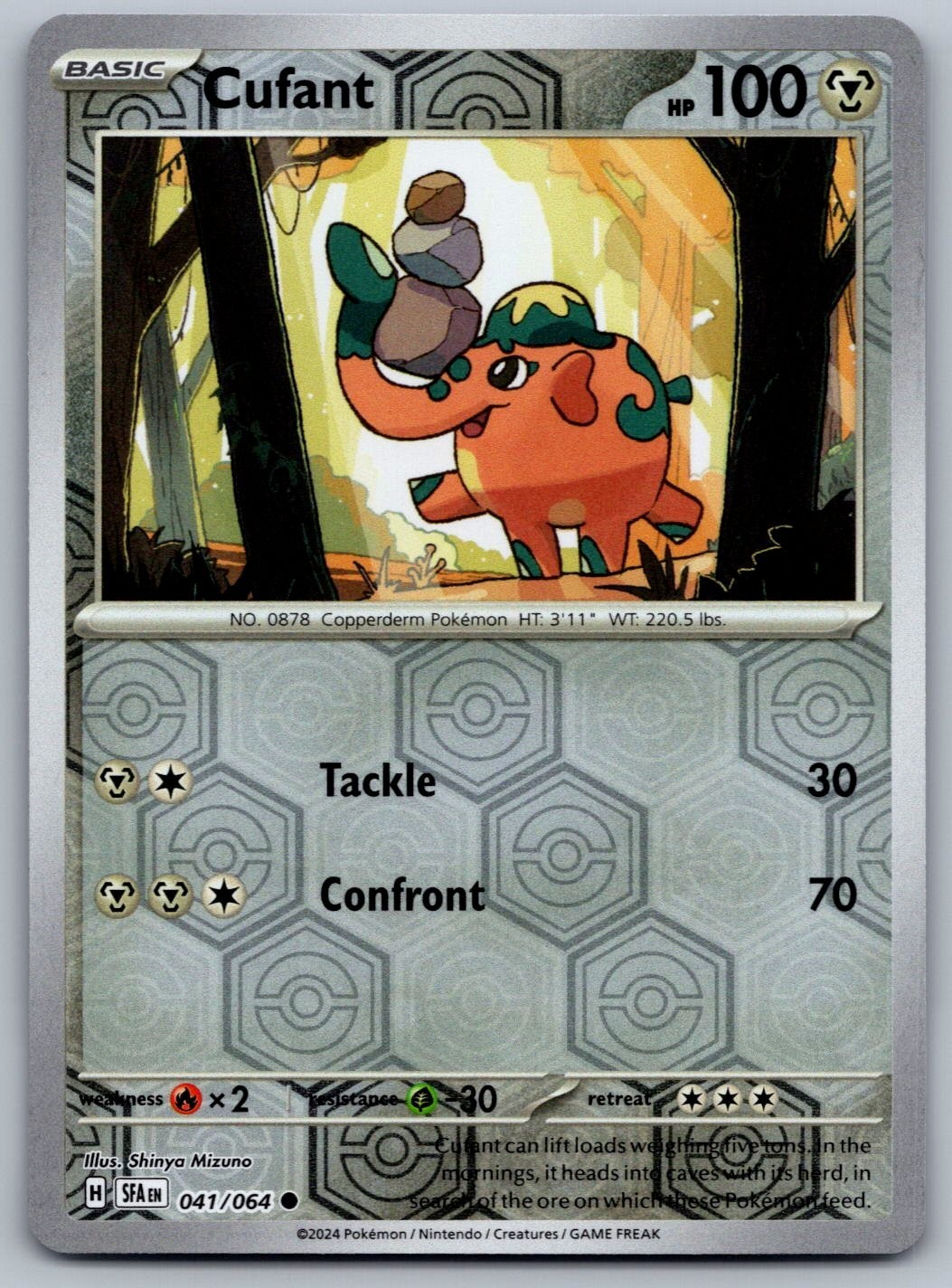 Pokémon Shrouded Fable - Reverse Holo Cufant 041