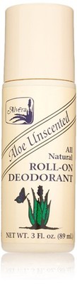 Alvera, All Natural Roll-On Deodorant, 89ml Pack of 1 (3 Fl Oz), No Color