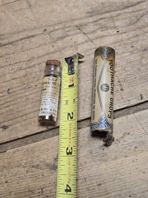 Rare Old Antique Chloroform for Teeth Advertising Medicine Vile Bottle Phila PA 