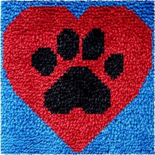 Numptain Latch Hook Kits for Adults,DIY Rug Crafts Love Pattern Onesize,