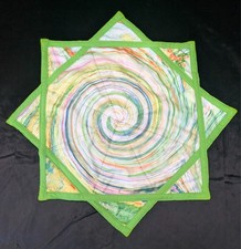 BEGINNER 26" Flow Star LIGHTWEIGHT Dapo Spinning Cloth, Festival Rave Toy Green