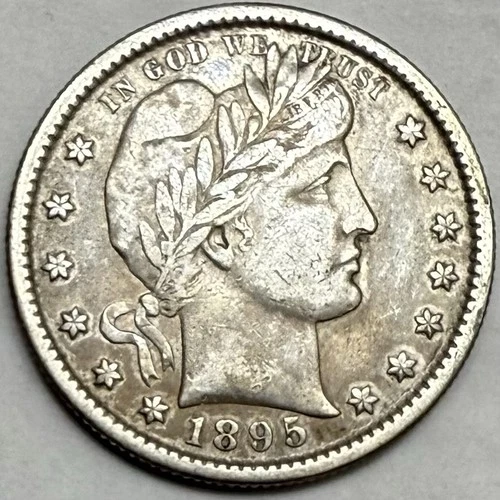 1895-S Barber Quarter XF Details