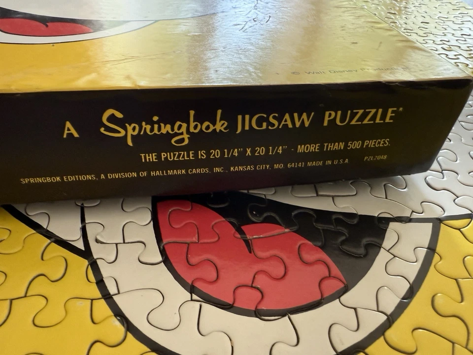 Vtg Springbok Puzzle Mickey Mouse Walt Disney Productions 1972 100% Complete! - Image 4 of 4