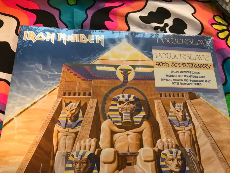 Iron Maiden 👹 Powerslave 👹 40th Anniversary Special Zoetrope Edition Vinyl - Bild 2 von 4