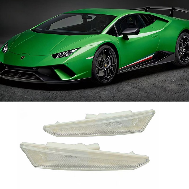 For Lamborghini Huracan 2015-23 A Pair Front LED Side Marker Turn Signal Lamp