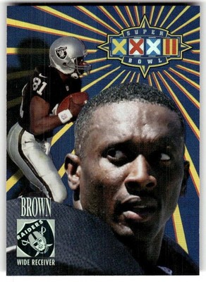 1998 Collector's Edge Super Bowl Card Show Tim Brown #/1000 #17