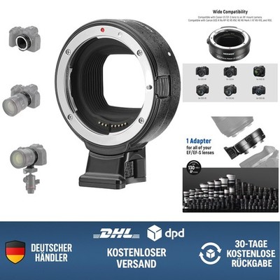 Objektiv-Adapter EF auf EOS R Mount für Canon RF Kameras Autofokus wetterfest