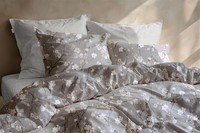 Zo! Home Flanell BettwäSche 155X220 Aria Grey ÄSte BlüTen Grau Beige
