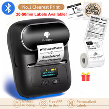 Phomemo M110 Label Maker Machine Thermal Bluetooth Label Barcode Printer LOT
