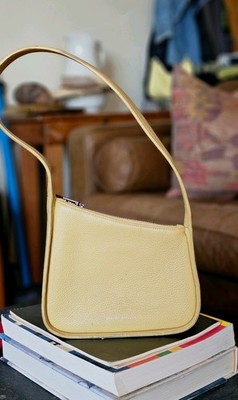 Status Anxiety Phenomena Half Moon Leather Bag Butter Yellow $190 NEW