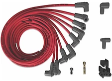 MSD 31229 Super Conductor 8.5mm Spark Plug Wire Set, 8 Cyl 90 Deg Plug & Cap Red