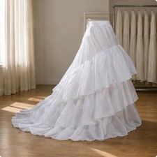Wedding Dress Petticoat Layered Ruffles Bridal Underskirt