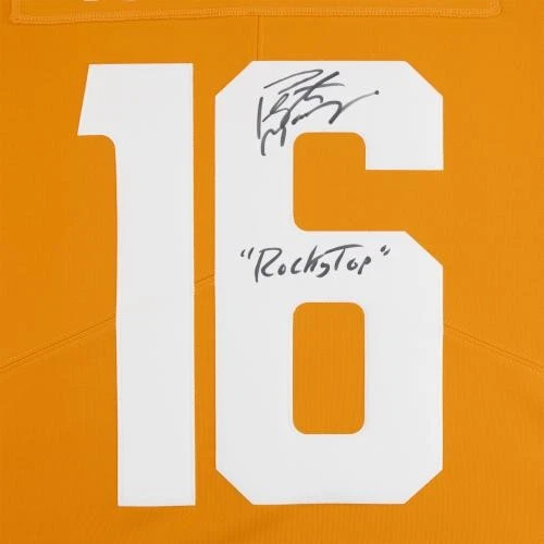 Peyton Manning Tennessee Volunteers Signed Nike Orange Limited Jersey w/Insc - Image 4 of 4