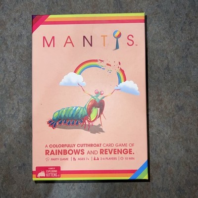 NIS Mantis Game New By Exploding Kittens Party Game Ages 7+ 2-6 Players 10min
